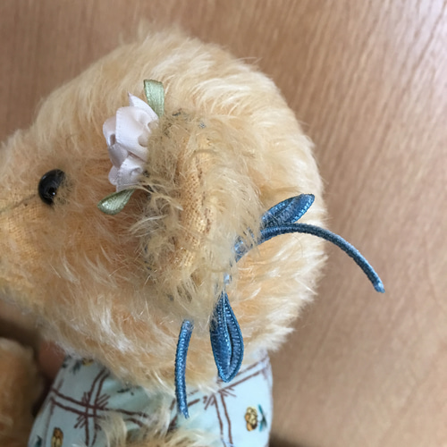 ぬいぐるみ、ドールやテディベアの髪飾り、耳飾り、チョーカーにも