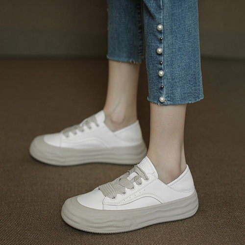 四季兼用 レザー スニーカー レディース 靴 オーダー 革靴 シューズ 本