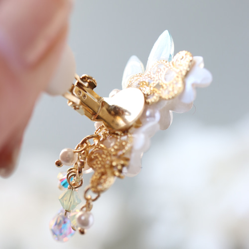 もふっと♡シャムちゃん しっぽゆらゆら♡ピアス/イヤリング