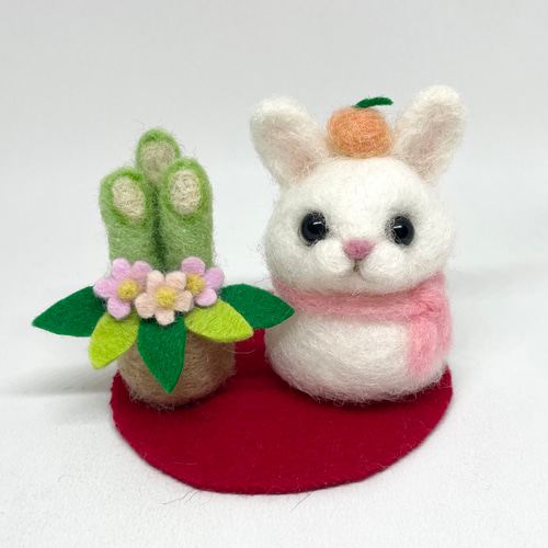 羊毛フェルトお正月セット 干支 うさぎ 羊毛フェルト tinkle 通販