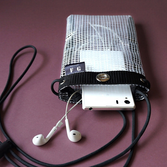 成人乙烯基包 [5 毫米品質] PVC 透明智慧型手機袋 第1張的照片