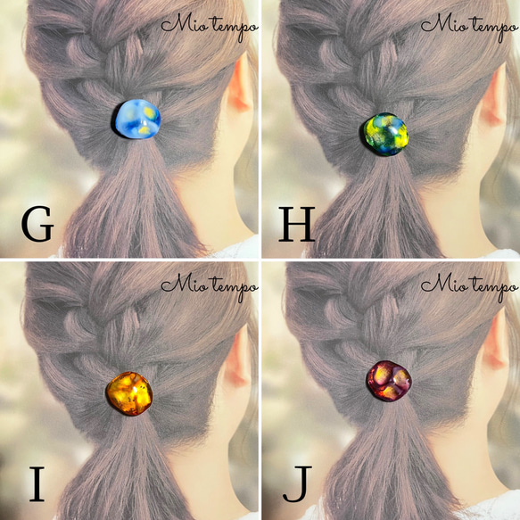 選べるヘアアクセサリー(ポニーフックorヘアゴム) 2枚目の画像