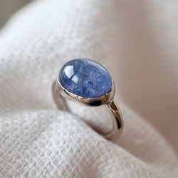 K10WG[青紫のflower tanzanite]ring 2枚目の画像