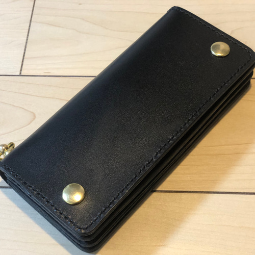 WEB限定カラー サドルレザー ヌメ革/手縫い YKK トラッカーウォレット 財布・ケース・小物入れ