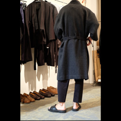 【新款】和服｜Dogi Robe｜Angora Shaggy Light Gray【男女皆宜】 第8張的照片