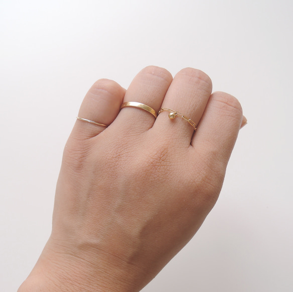 OR_K18 yellow gold_ring 5枚目の画像