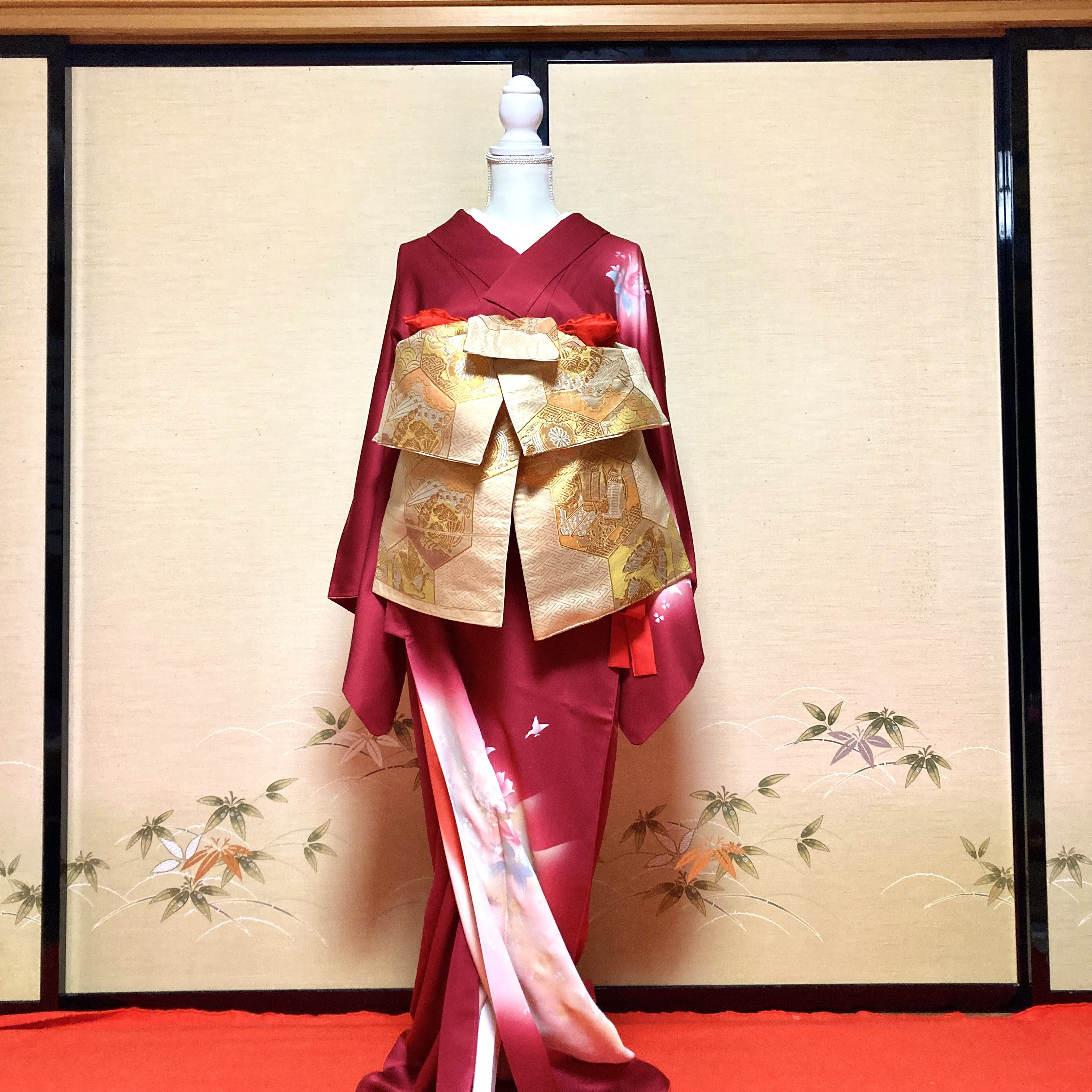 竜宮 十 さや花花魁俎板帯『亀甲花菱牡丹覗』 ⭐️売切り値下げ⭐️竜宮 十 さや花花魁長丈俎板帯長丈俎板帯