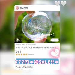 7777いいね感謝祭り＊ケサランパサラン777円初SALE！＊発送日要確認  