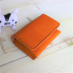 名入れ無料】本革のキーケース カフェオレ キーケース 革工房 SAN-A