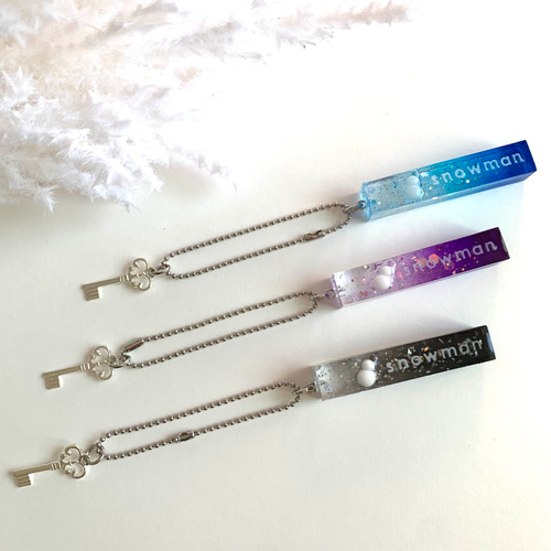 受付終了　ホテルキー　チャーム　SnowMan SixTONES キーホルダー snowman＊ホテルキー キーホルダー BLUE キーホルダー miasnow