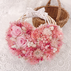 ドライフラワー　ブーケ　ミニブーケ　ピンク 花束ラッピング＊miniミニドライフラワーブーケ＊ギフト＊ブライダル