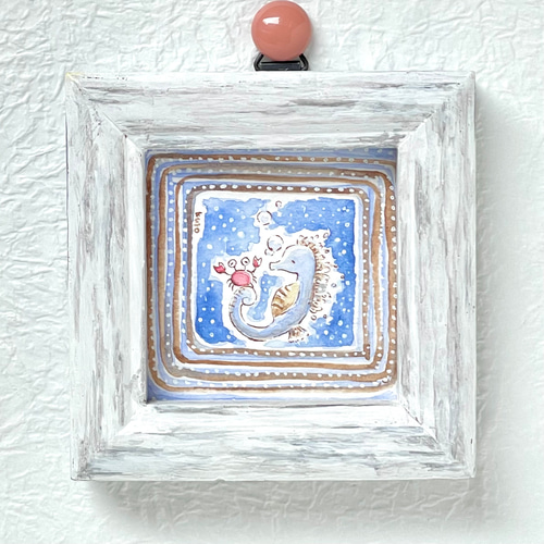 油絵 ウォールボックス【夜の海】 絵画 HR 通販 10183008