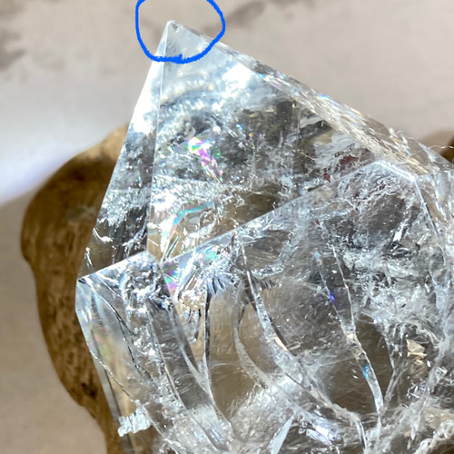 レインボークォーツ✨万華鏡 クリスタル 水晶 ポイント 天然石