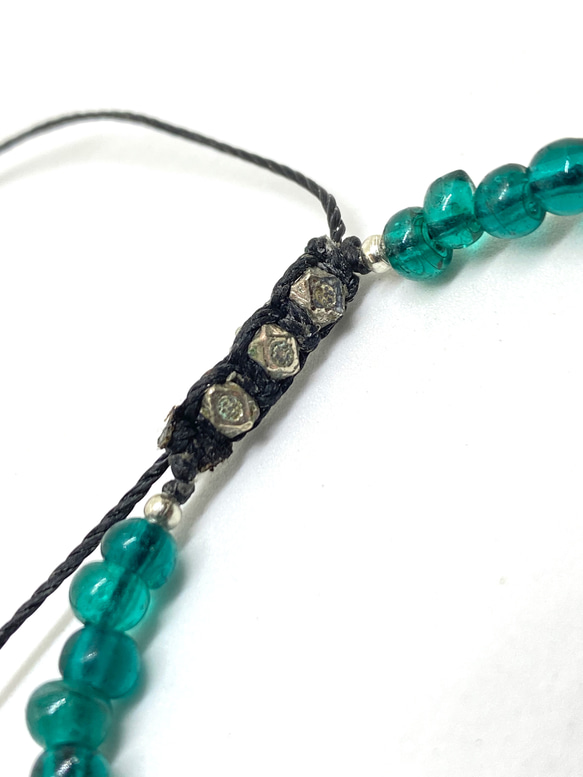【BG】Oldgrass beads bracelet 〈BG22B0003〉メンズブレスレット 3枚目の画像