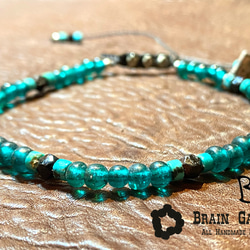 【BG】Oldgrass beads bracelet 〈BG22B0003〉メンズブレスレット 6枚目の画像