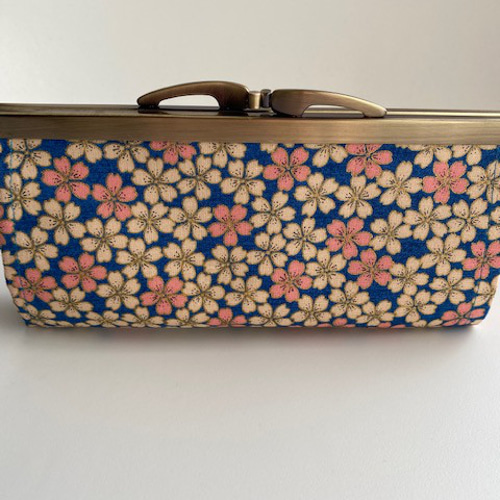 がま口 財布 長財布 がま口長財布 花柄 桜 和柄 小紋 がま口