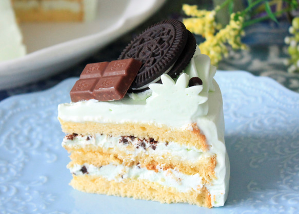 【5号】チョコミントフルケーキ　15cm 3枚目の画像
