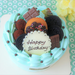 【5号】チョコミントフルケーキ　15cm 4枚目の画像