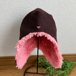 【sale】耳あてニット帽子　48ｃｍ② 5枚目の画像