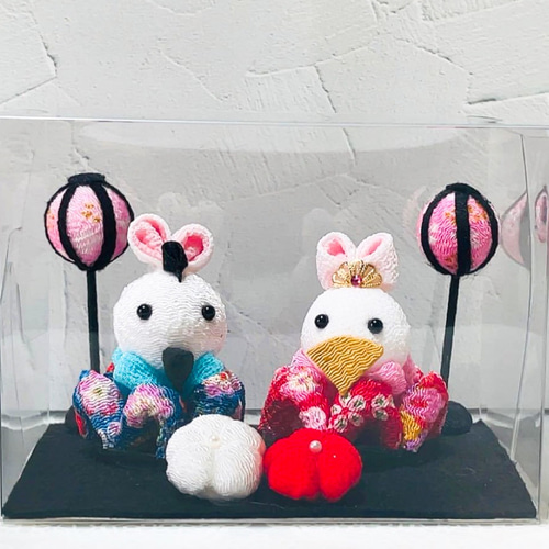 ちりめん うさぎのおひなさま ひな人形・雛飾り aiai61 通販 15124544