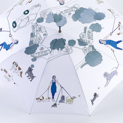 ユリコフ デザイン KASANOWA-Mine-傘「walk the dog」 4枚目の画像