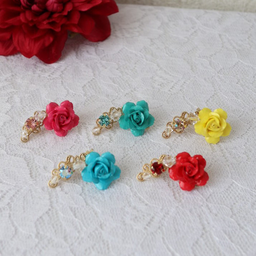 イヤーカフ バラの花 赤 フラージュ イヤーカフ ETERNAL ROSE 通販