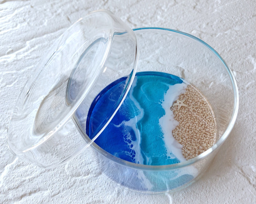 海塗りレジン❤大きめホヌとヒトデのアクセサリートレイ小物置き❤ 641e6eb4a86300605389f449cf7ec9