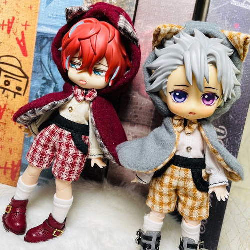 オビツ11 獣耳マントセット 1/12ドール服 ドールウェア gsc OB11 犬耳