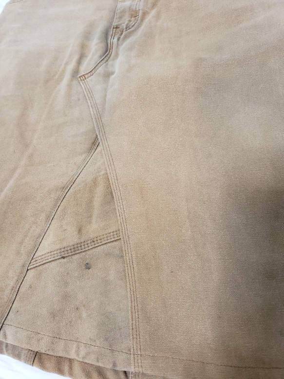 ワークパンツリメイクスカート ミディ丈スカート ワーク メンズライク スカート 7枚目の画像