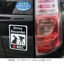 Dog in Car 「チワワ」 車用ステッカー （再剥離ステッカー） s17r 2枚目の画像