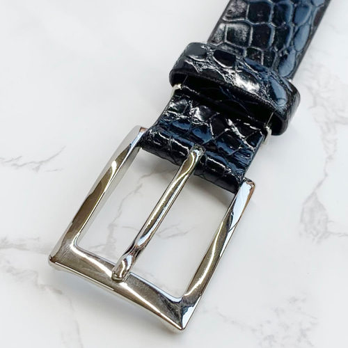 日本製 クロコダイル LLサイズ 30㎜巾 上質 ベルト エキゾチックレザー