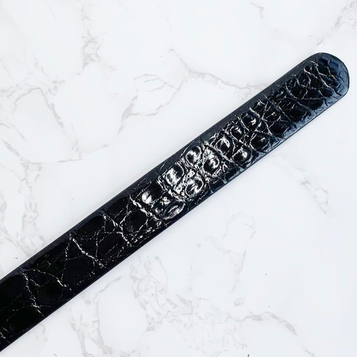 日本製 クロコダイル LLサイズ 30㎜巾 上質 ベルト エキゾチックレザー