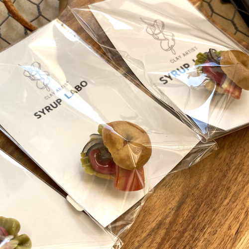 BLTベーグルサンドマグネット ◉受注販売 樹脂粘土 ミニチュア