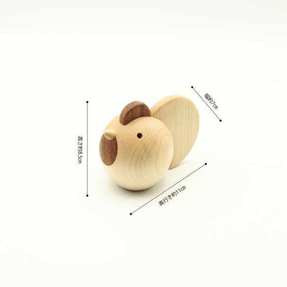 木製干支飾り トリ(酉) 11枚目の画像