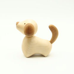 木製干支飾り イヌ(戌) 薄茶耳orこげ茶耳 8枚目の画像