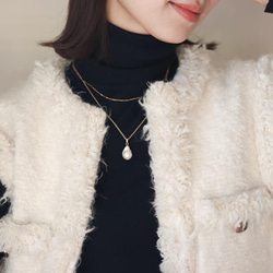 【限定set】Perle de blanc Jewelry 14kgf＆oyster ネックレス2点set 8枚目の画像