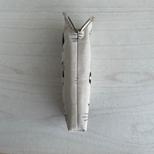 ふっくらコンパクト 眼鏡入れ メガネケース（猫顔 by Miyako Kawaguchi