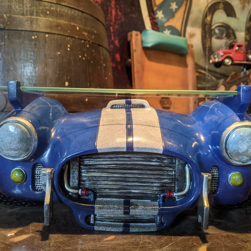 アメリカン雑貨 アメリカンガレージ シェルフ ACコブラ① 飾り棚 CAR HEADシェルフ インテリア 棚 Blue Car シェルビー コブラ