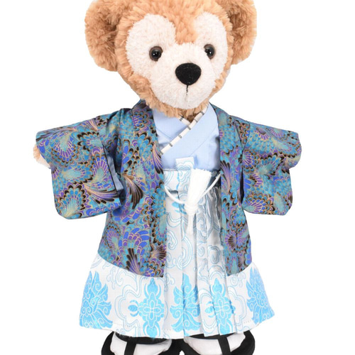 ダッフィ 袴一式セット　コスチューム　着せ替え ダッフィー 着物 着せ替え コスチューム 草履付 鳳凰 羽織袴セット No