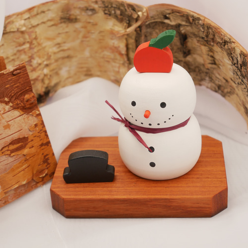 ‼️渡部です‼️極美品⭐️木製鏡餅（メープル・径約10.5cm） f41d19e75d05d29fc0d208b8f79f68