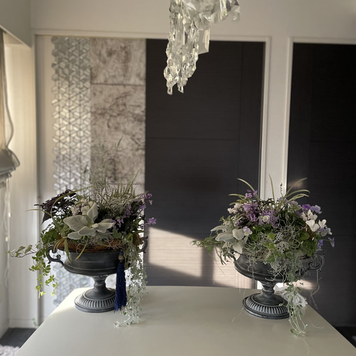 特大の花瓶 HenryDean ヘンリーディーン スクエアXS マスタード ガラス花瓶 花器