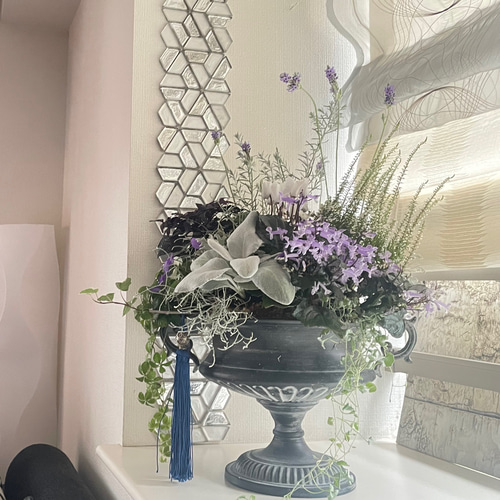 特大の花瓶 HenryDean ヘンリーディーン スクエアXS マスタード ガラス花瓶 花器