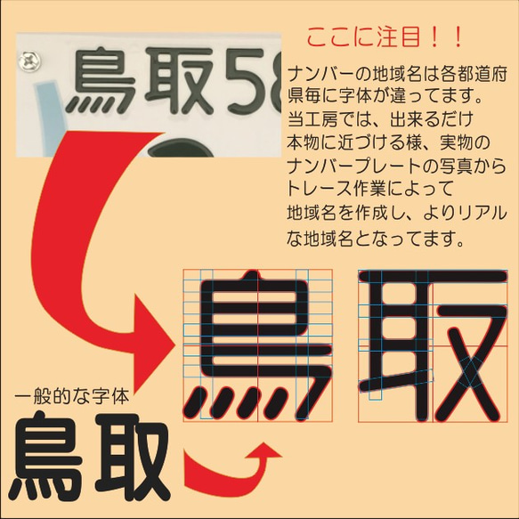 木製ナンバープレートキーホルダー【メープル調】【♥送料無料♥】 4枚目の画像