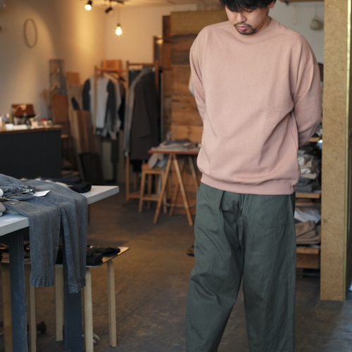 45R】あったか厚手 裏毛スウェットベスト ベージュ size3