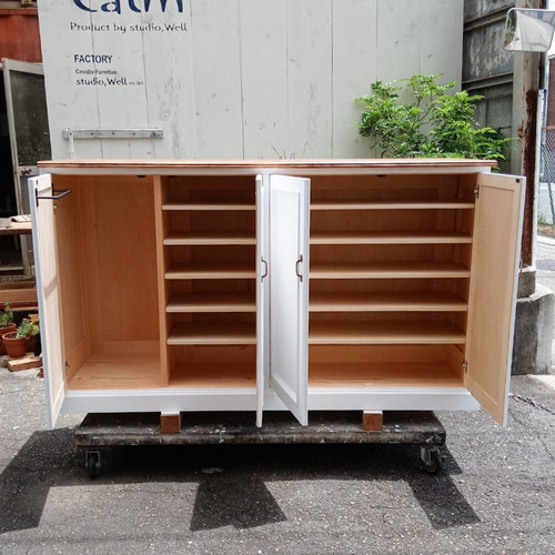 下駄箱収納、シューズラック、オーダーメイド オーダー シューズボックス シューズラック 下駄箱 玄関収納 1cm