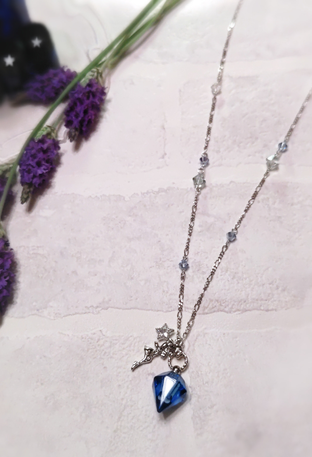 アロマオイルクリスタル✳ペンダントネックレス✳聖水ボトルペンダント