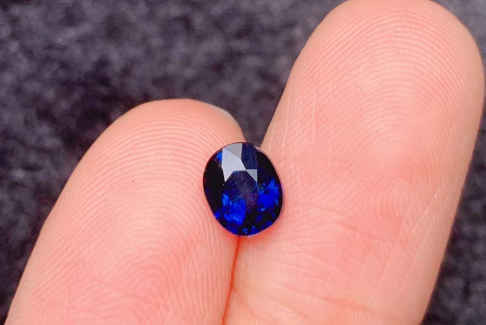 天然サファイア　焼き無し　高級　鑑定書付き