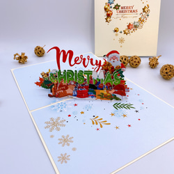 クリスマスカード！ポップアップカード手作り　Merry Christmas 2枚目の画像