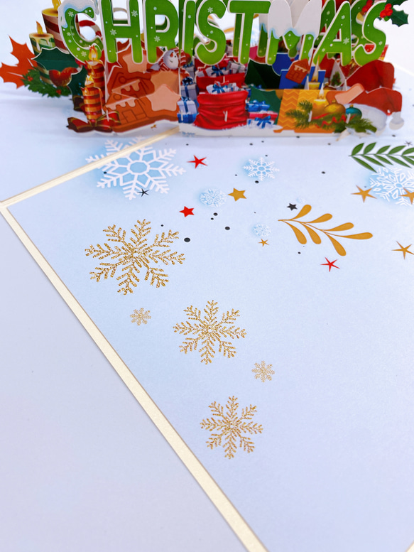 クリスマスカード！ポップアップカード手作り　Merry Christmas 8枚目の画像