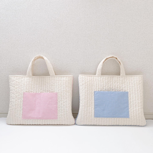 ♡6kidsmom♡☆レッスンバッグセット グログランレッドライン